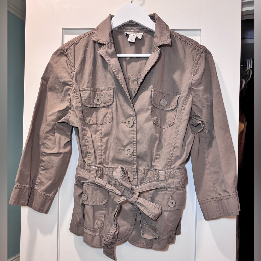 Stylish Brown Jacket with Belt